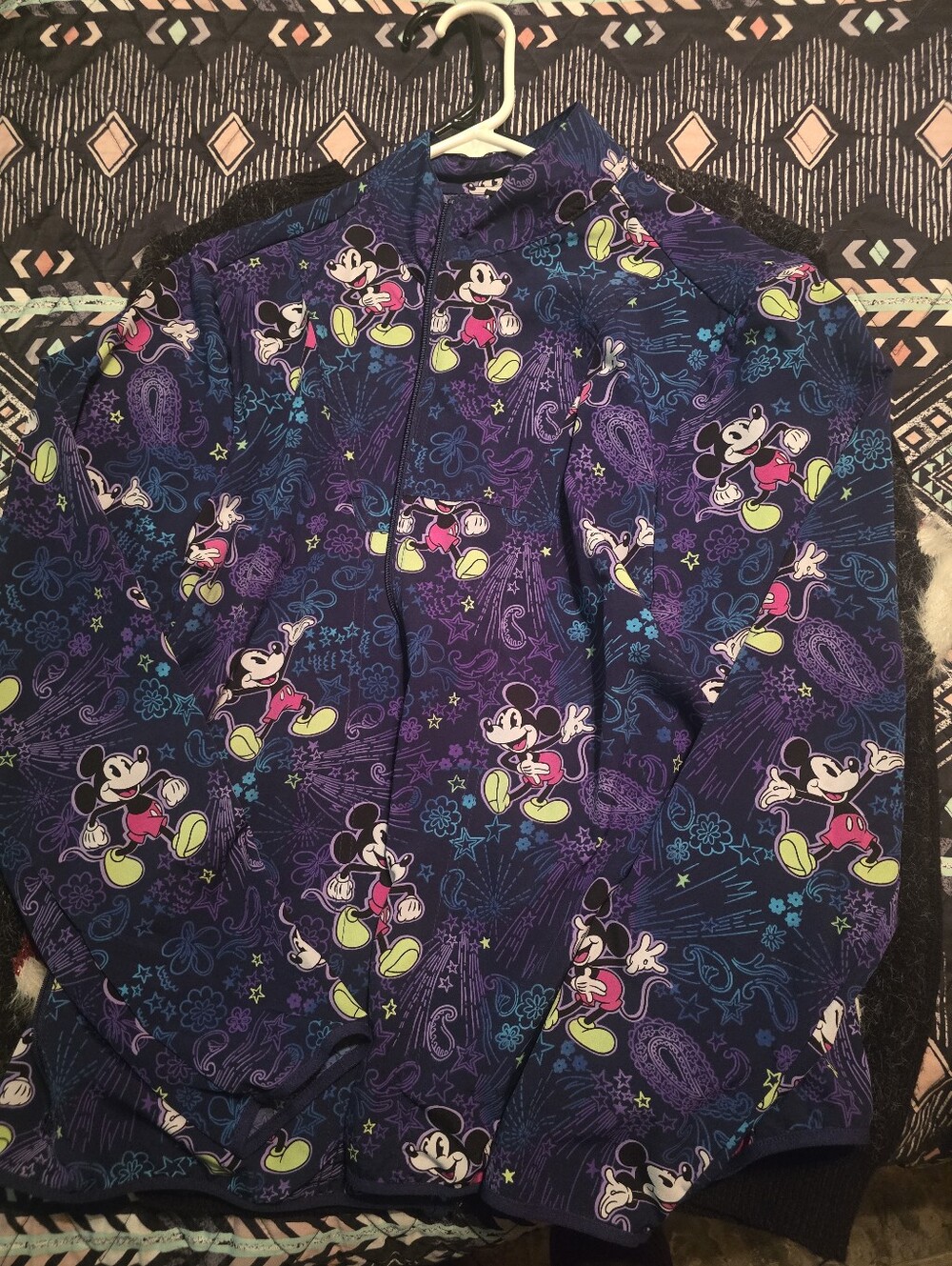 Mickey Mouse Navy Blue Scrub Jacket